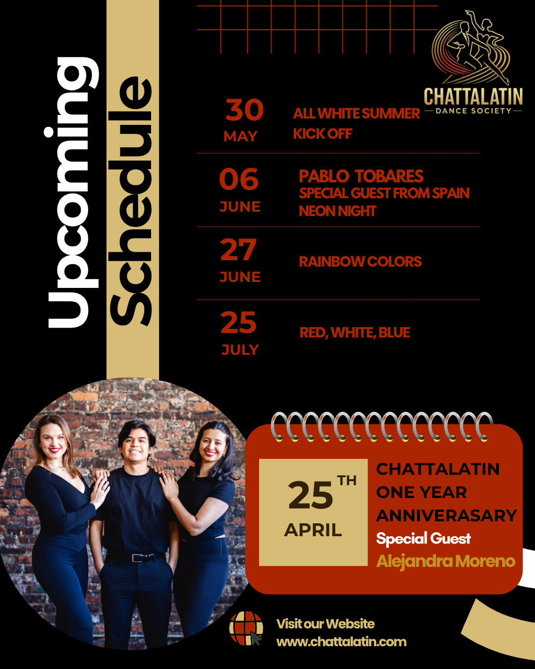 Beginner bachata fundamentals class series in Chattanooga Tennessee at Broad Street Ballroom